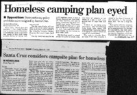 Homeless camping plan eyed