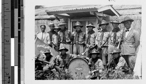 Catholic Boys Scouts band, Peng Yang, Korea, ca. 1920-1940