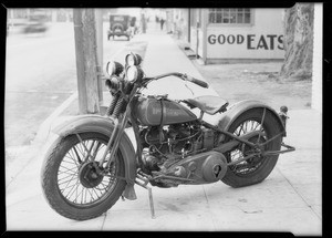 Motorcycle, Bowman - claimant, Cline - assured, Southern California, 1932