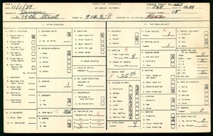 WPA household census for 912 1/2 W 19TH ST, Los Angeles County
