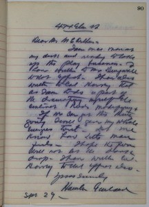 Hamlin Garland, letter, 1902-09-29, to James McArthur