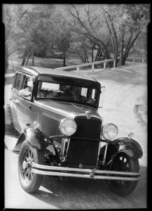 Nash sedan, economy run, Southern California, 1931
