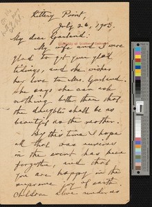 William Dean Howells, letter, 1903-07-26, to Hamlin Garland