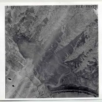 Photographs of landscape of Bolinas Bay. Aerial photo (high altitude) of Bolinas Lagoon, 3-23-1957