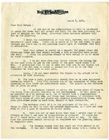 Letter from William Randolph Hearst to Julia Morgan, March 7, 1921