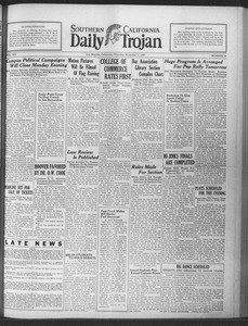 Daily Trojan, Vol. 20, No. 35, November 01, 1928