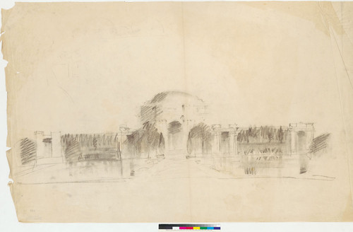 PPIE Palace of Fine Arts Elevation Sketch