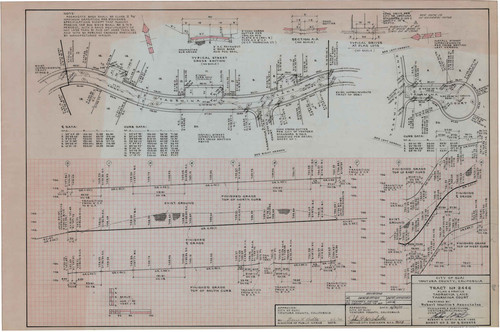 Plan and Profile of Taormina Lane and Taormina Court, Tract Number 2446, Ojai