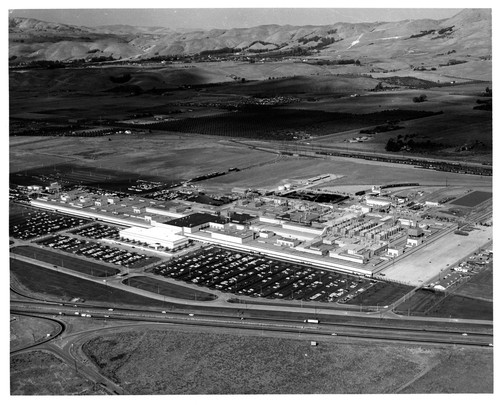 Aerial View of the General Motors Corporation Assembly Plant in Fremont