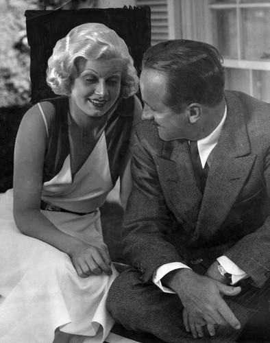Jean Harlow and new husband Harold Rosson