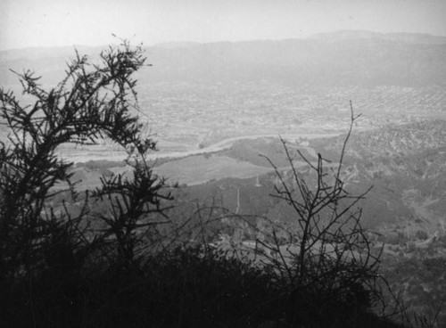 San Fernando Valley from Hollywoodland hike