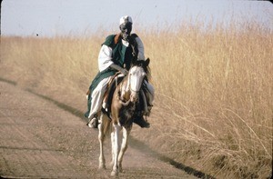 Riding man, Meiganga Road, Adamaoua, Cameroon, 1953-1968