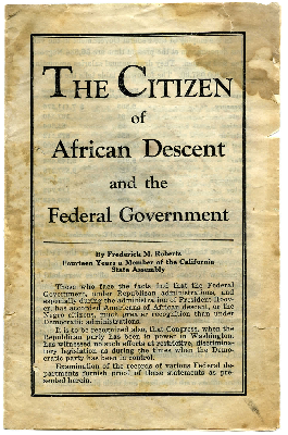 The citizen of African descent and the federal government