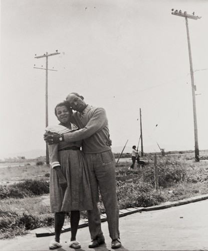 Ellen and Ed Foster at Airbase, Santa Maria : 1948