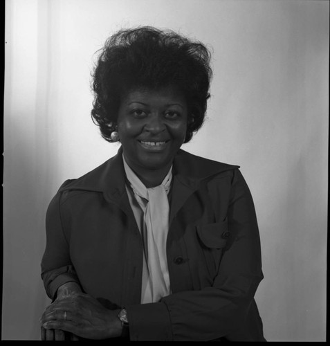 Mrs. Butler siting for a studio portrait, Los Angeles, 1978