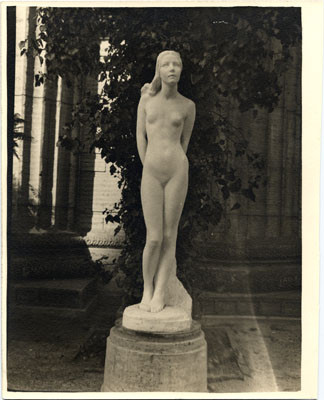 [Sculpture titled "Beyond" at the Panama-Pacific International Exposition]
