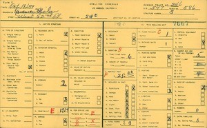 WPA household census for 240 WEST 52ND PLACE, Los Angeles County