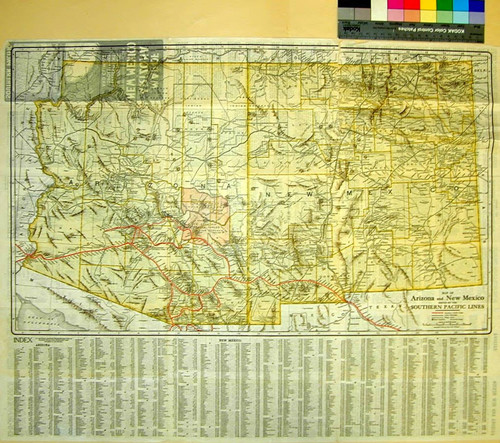 Map of Arizona and New Mexico / issued by the Southern Pacific Lines