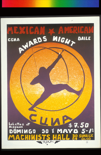 Mexican American Awards Night, Announcement Poster for