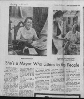She's a mayor who listens to the people