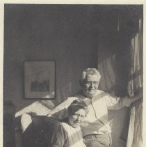 Albert and Minnie Cronenwett by window