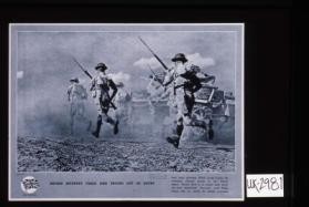 British infantry chase Axis troops out of Egypt