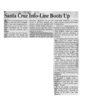 Santa Cruz Info-Line boots up