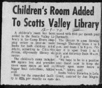 Children's Room Added to Scotts Valley Library