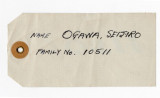 Identification tag, Seijiro Ogawa