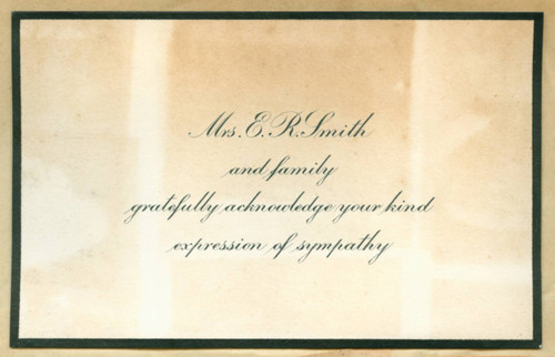 Acknowledgement card