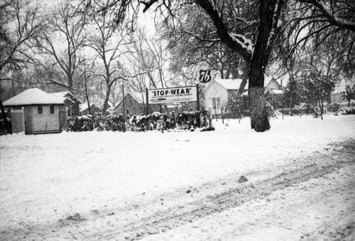 Snow in Durham CA 1937