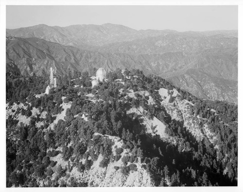 Aerial view of Mount Wilson Observatory