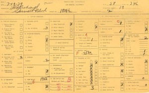 WPA household census for 1801 W SUNSET, Los Angeles