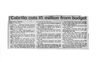 Cabrillo cuts $1 million from budget