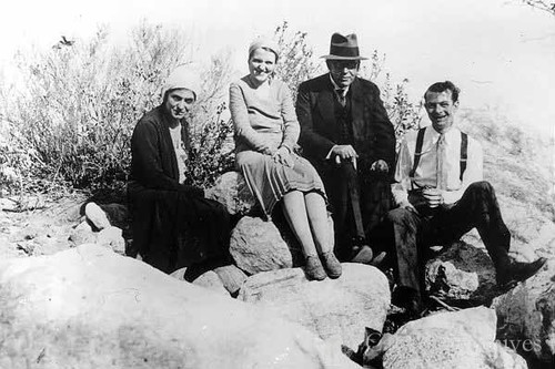 Linus Pauling with his wife and Otto and Mrs. Schmidt