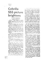 Cabrillo $$$ picture brightens