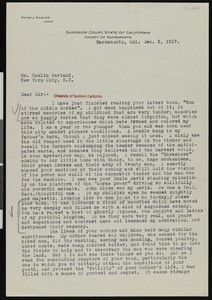 Peter J. Shields, letter, 1917-12-03, to Hamlin Garland