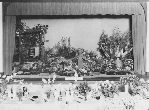 Display at Minerva Club flower show, 1937
