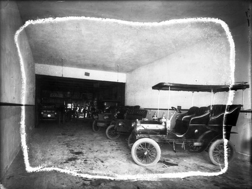 Upland Photograph Business; Interior of The Upland Garage / Edna Swan