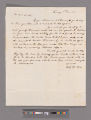 Joel Shrewsbury letter to Benjamin S. Smithers