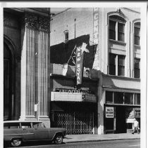 Exterior view of the New Royal Theatre at 526 K Street before redevelopment in 1961