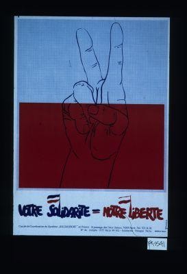Votre solidarite = notre liberte. Comite de Coordination du Syndicat "Solidarnosc" en France