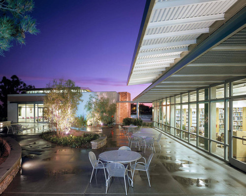 Foothill Ranch Library patio and community room, 2003