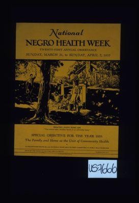 National Negro Health Weeks