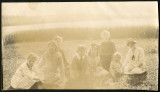 Copy of photograph of Genay family with friends