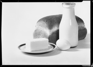 Bread, milk, egg, proportion to can of Alberty's food, Southern California, 1934