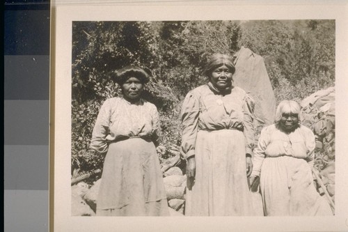 Individuals; Yosemite; 1911; photographed by Grace Nicholson; 5 prints