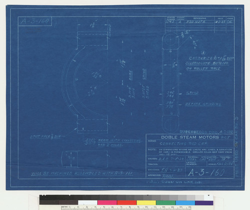 Connecting Rod Cap, 1923