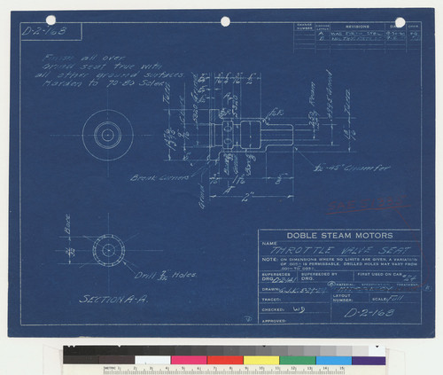 Throttle Valve Seat, 1929