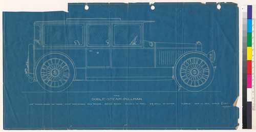 Doble Steam Pullman drawing